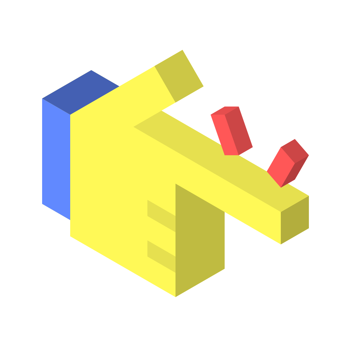 isometric color style easy icon