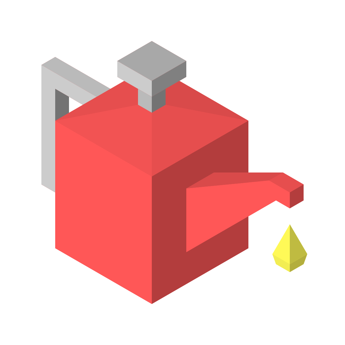 isometric color style engine oil level icon