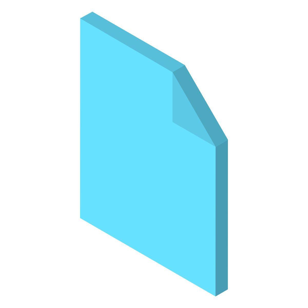 isometric color style file icon