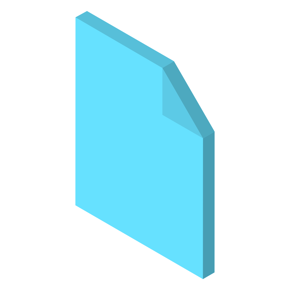 isometric color style file icon