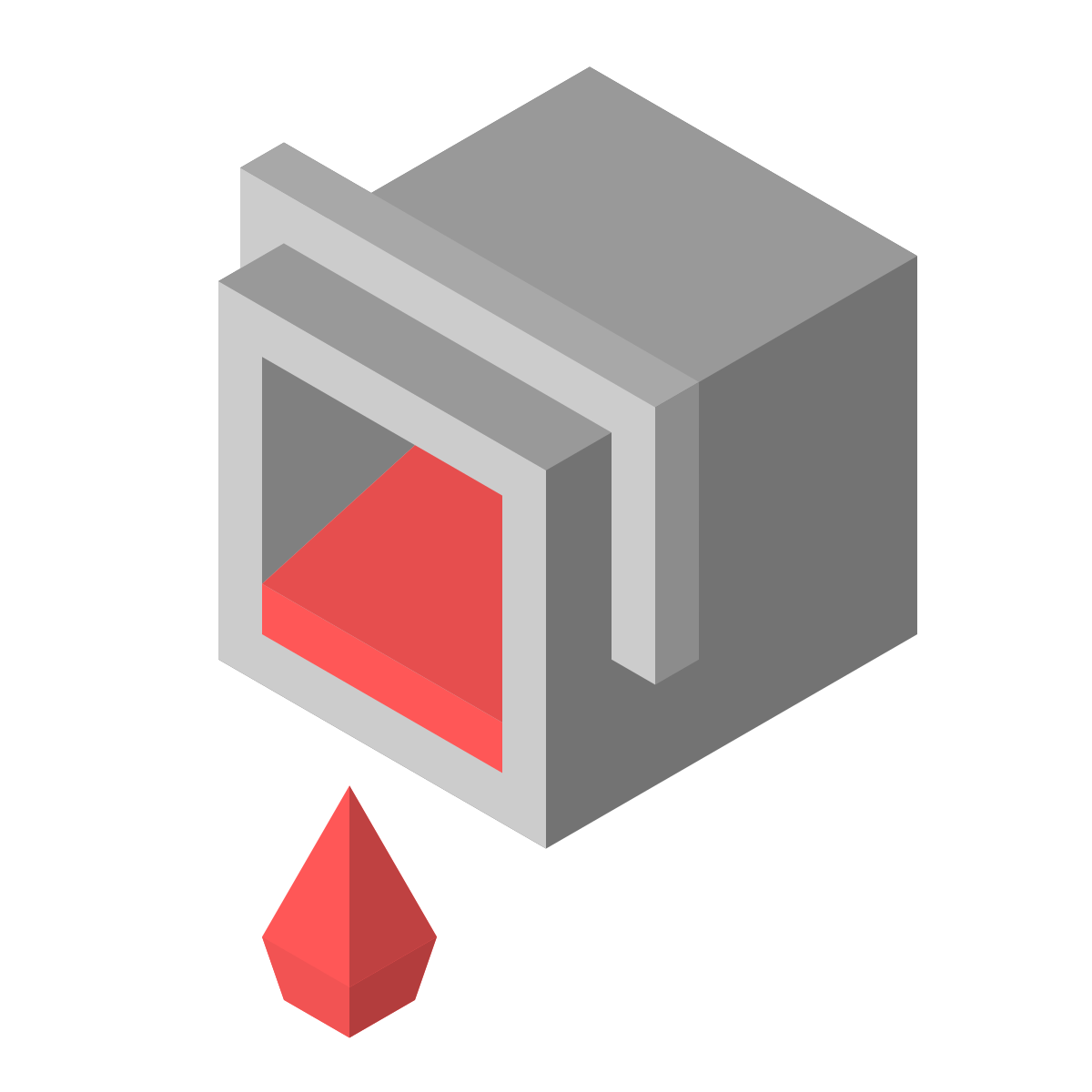isometric color style fill color icon