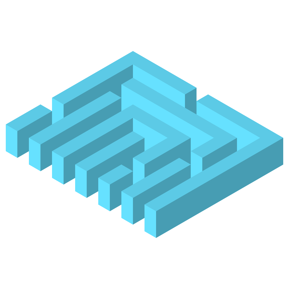 isometric color style fingerprint icon