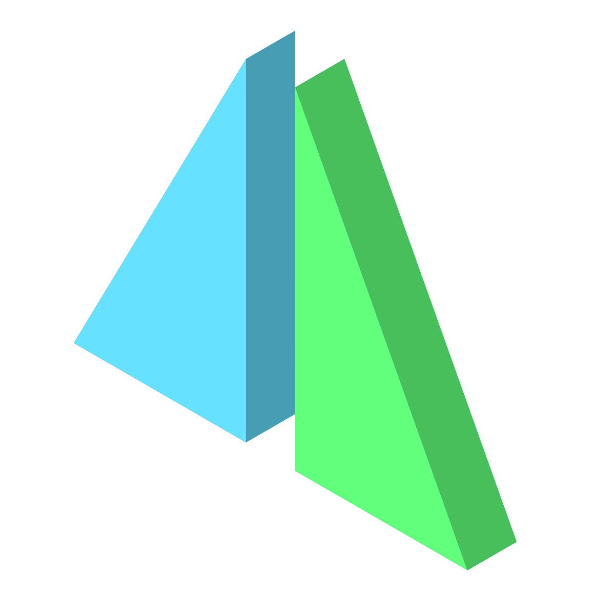 isometric color style flip vertical icon