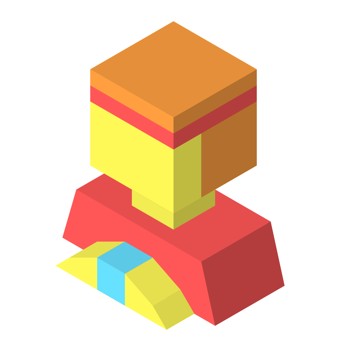 isometric color style fortune teller icon