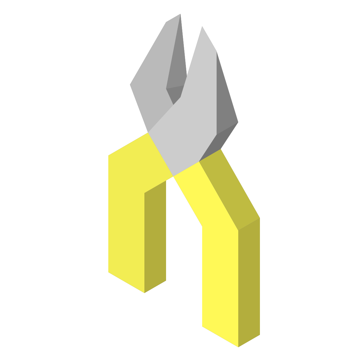 isometric color style garden shears icon