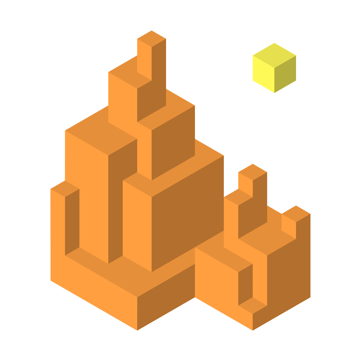 isometric color style grand canyon icon