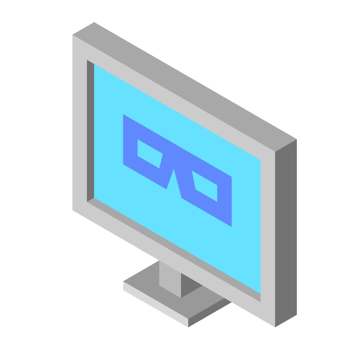 isometric color style 해킹 icon