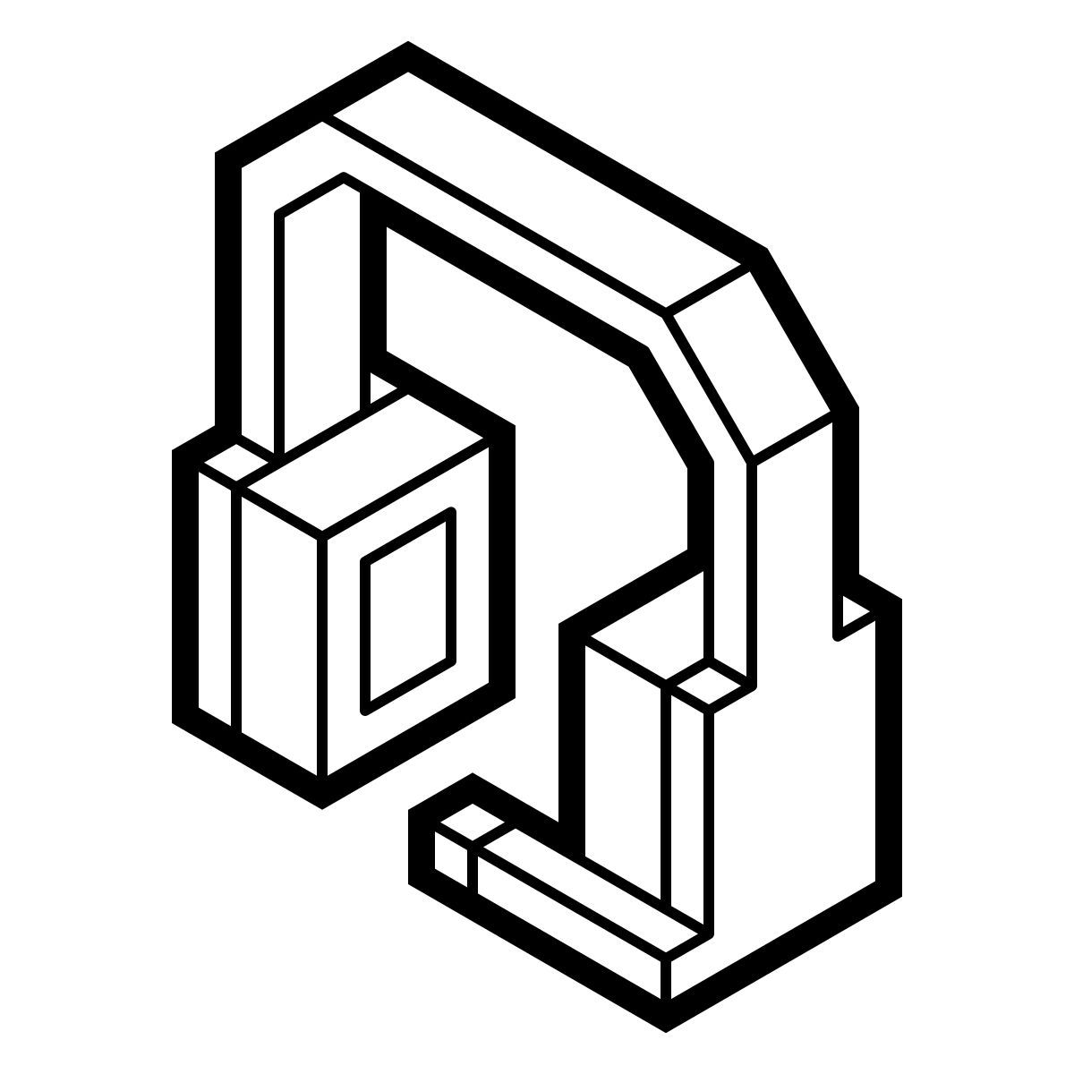 isometric color style headset icon