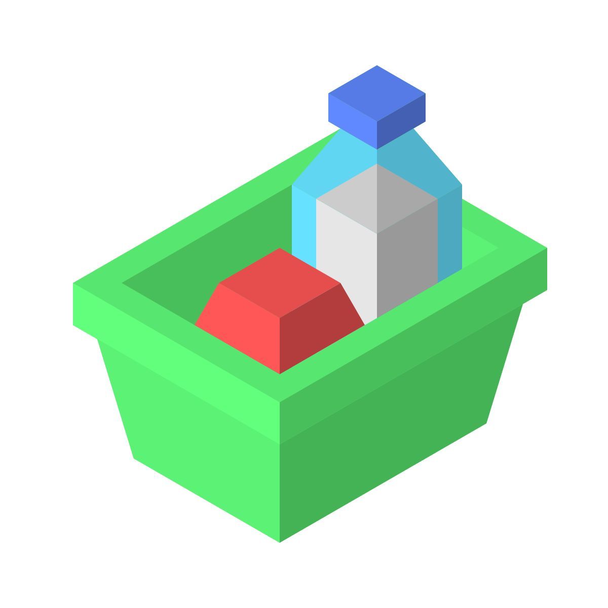 isometric color style 配料 icon