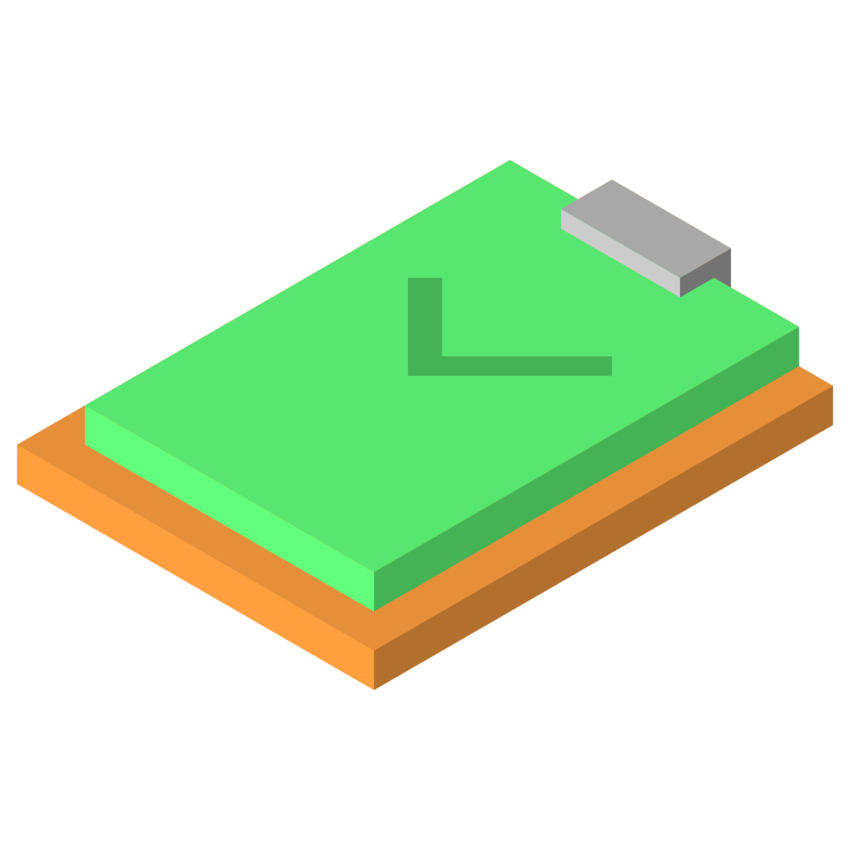 isometric color style inspection icon