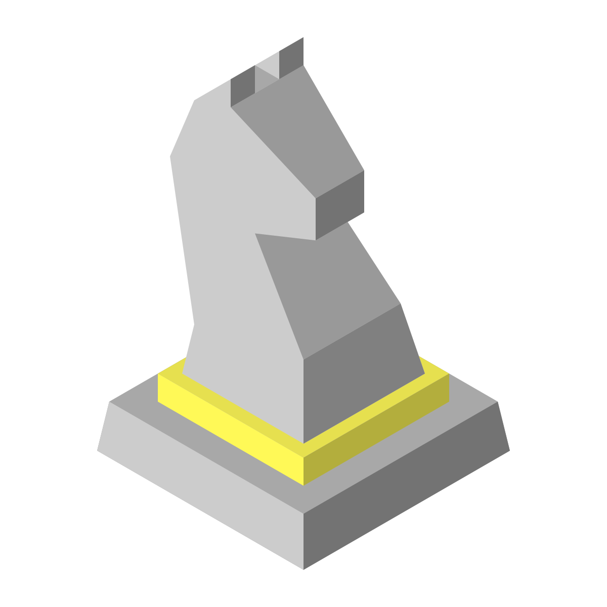 isometric color style knight icon
