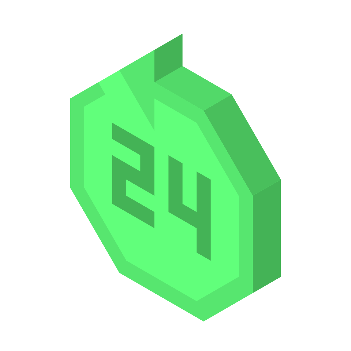 isometric color style last 24 hours icon