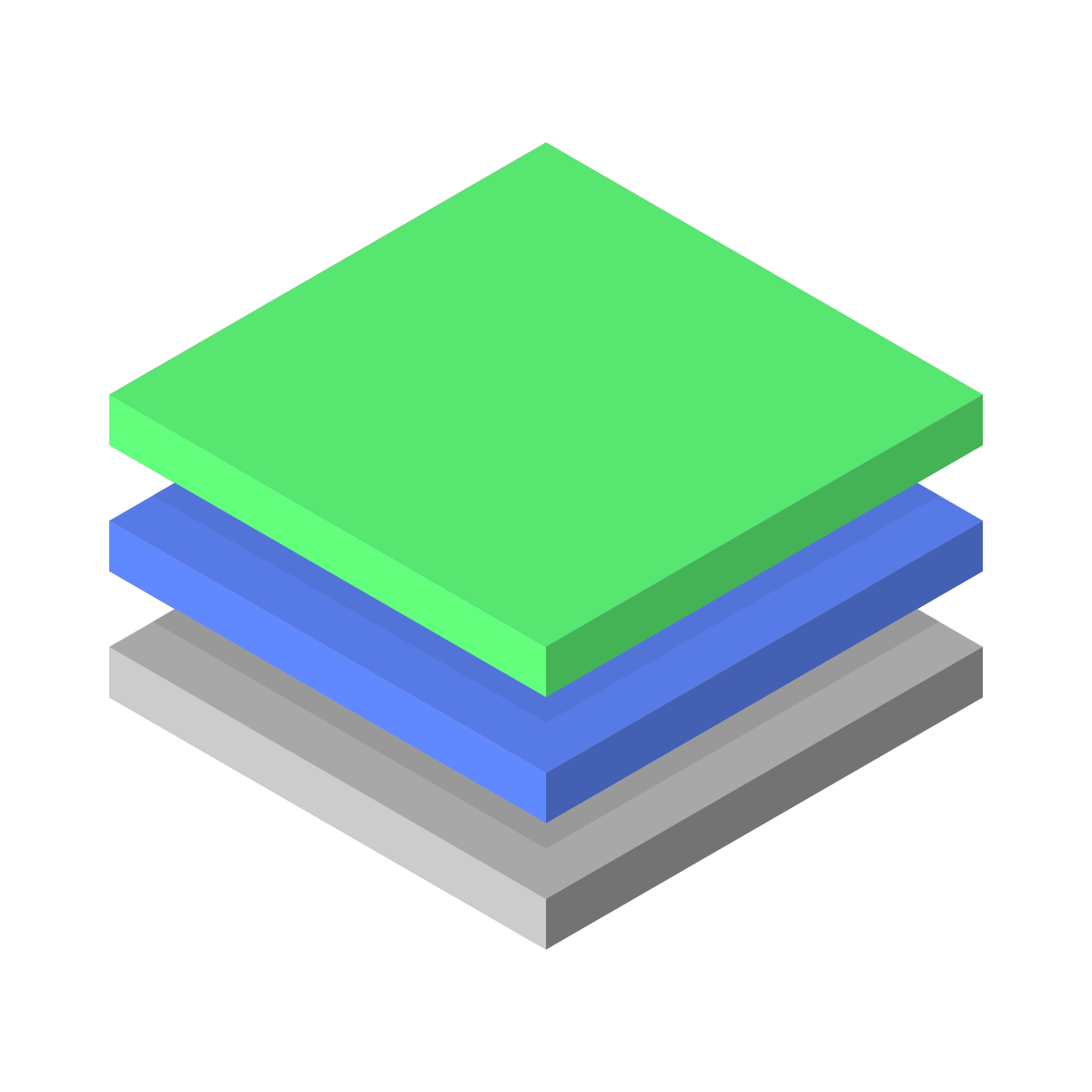 isometric color style layers icon