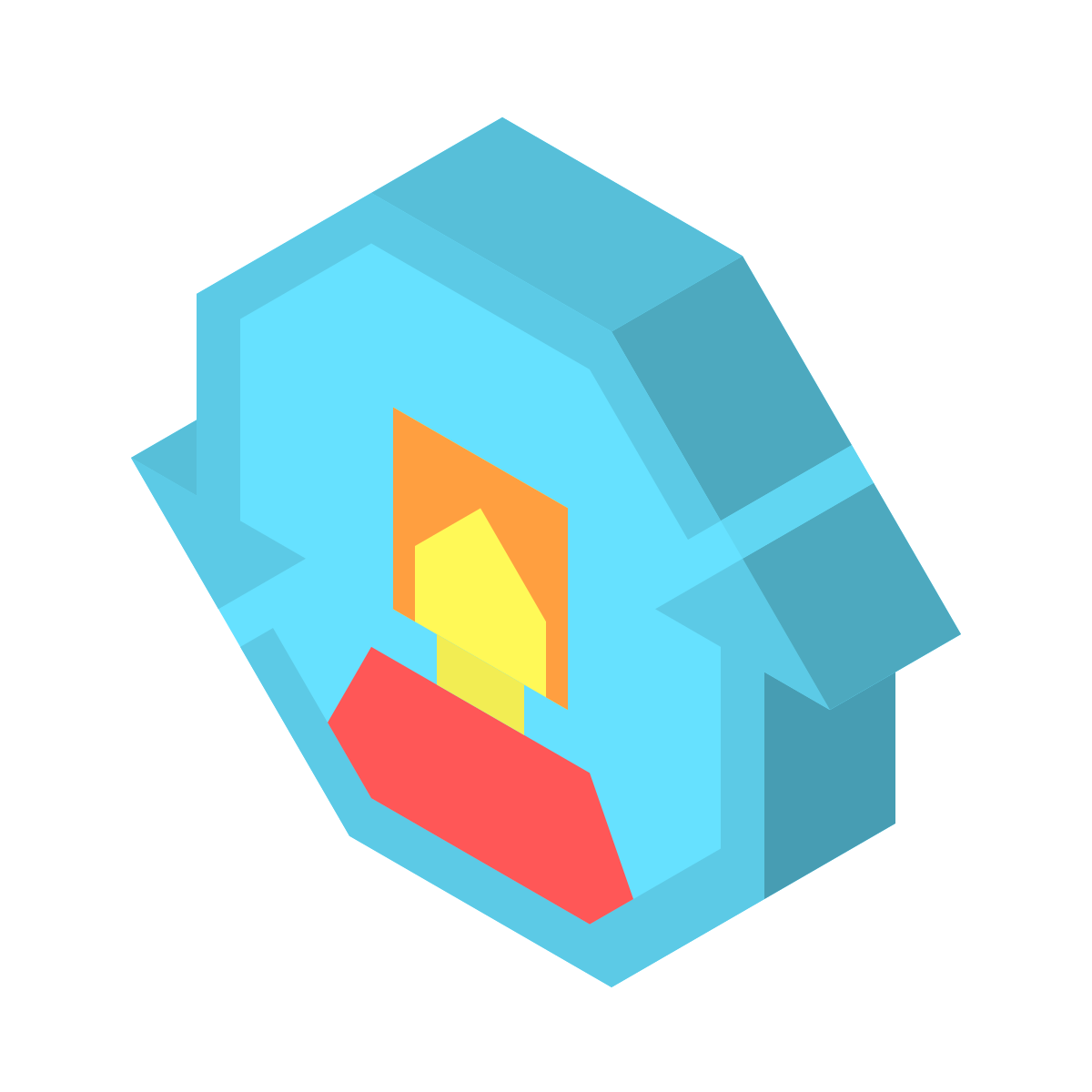 isometric color style life cycle female icon
