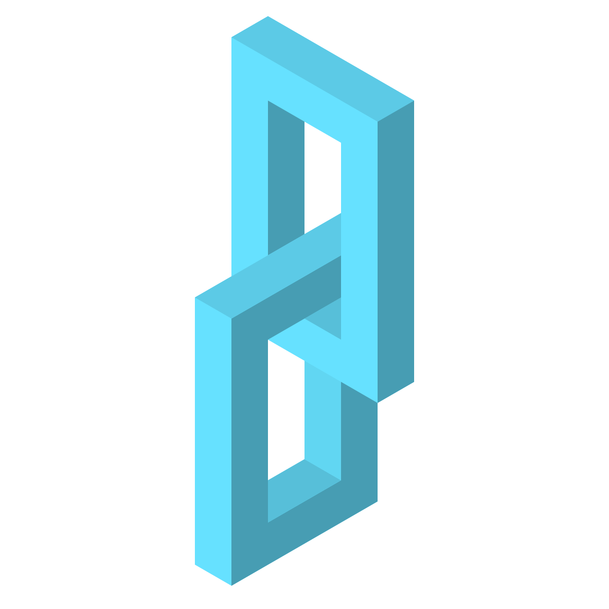 isometric color style link icon
