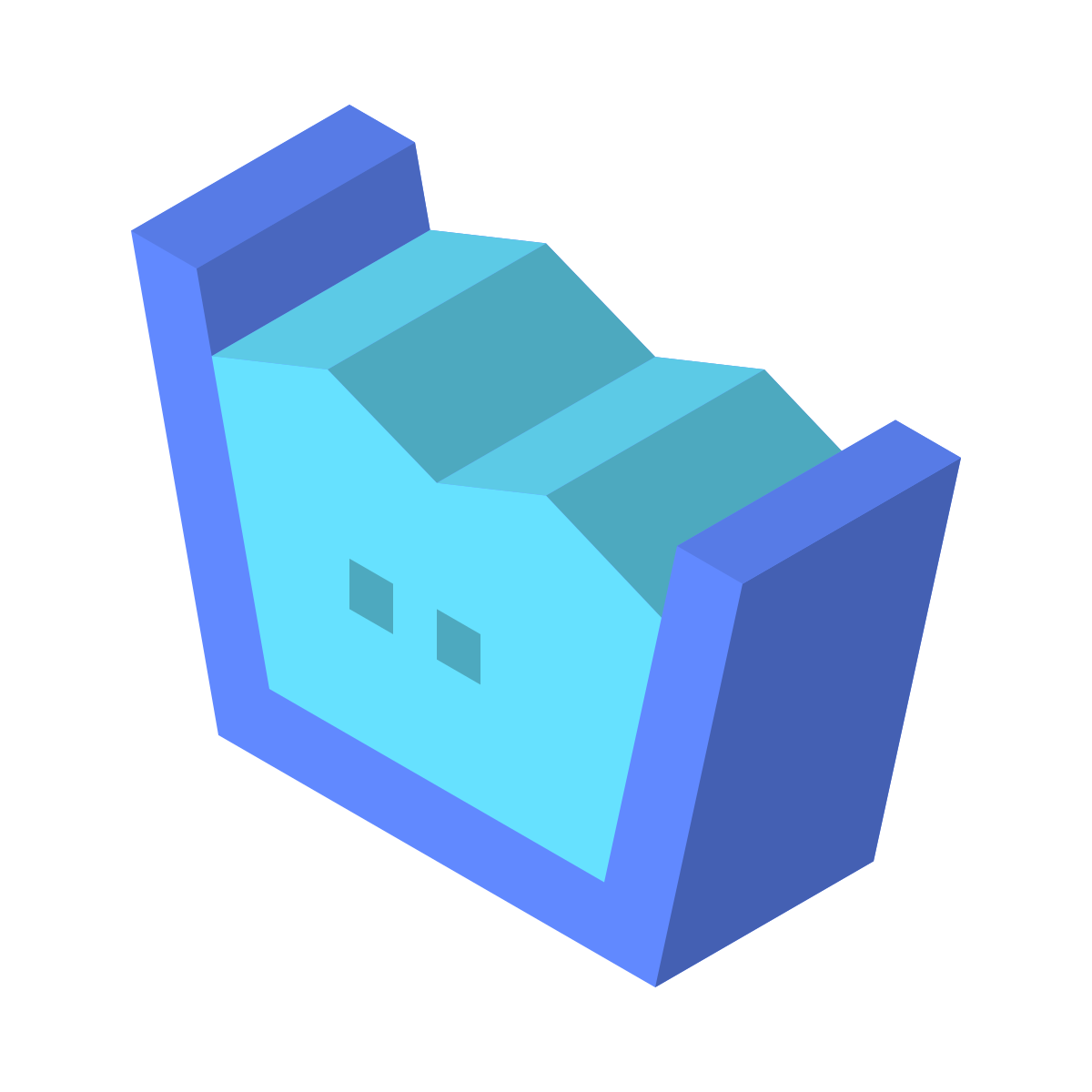 isometric color style machine wash warm icon
