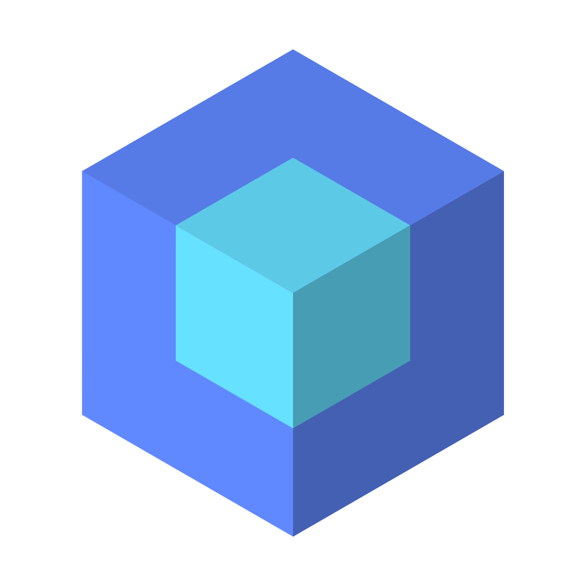 isometric color style module icon