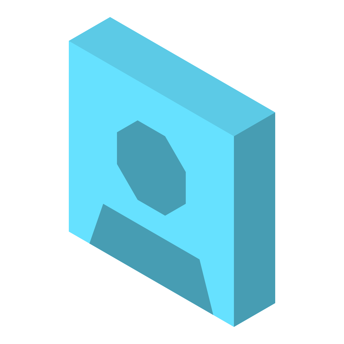 isometric color style name icon