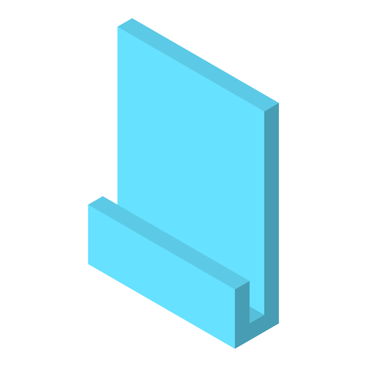isometric color style paper icon