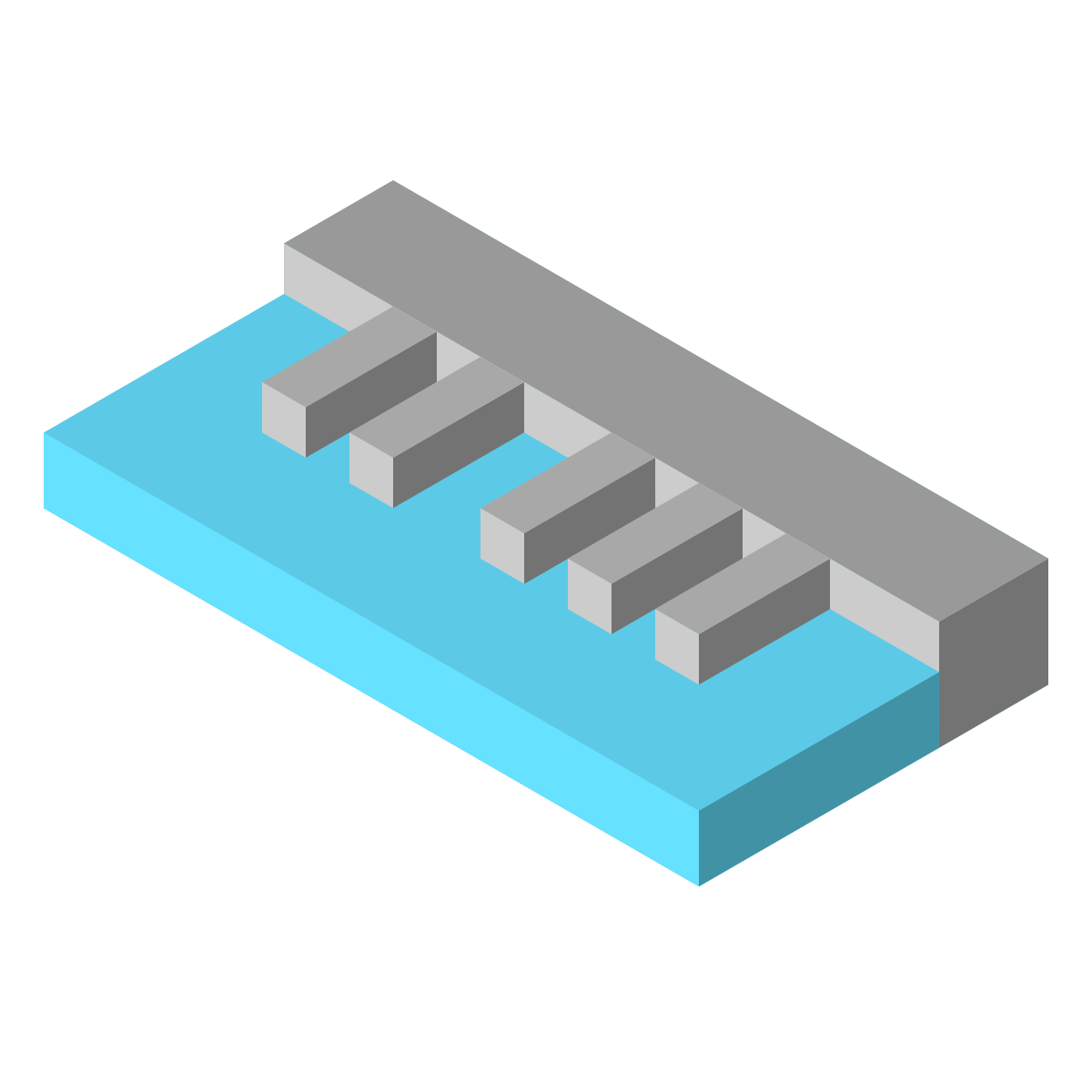 isometric color style piano icon