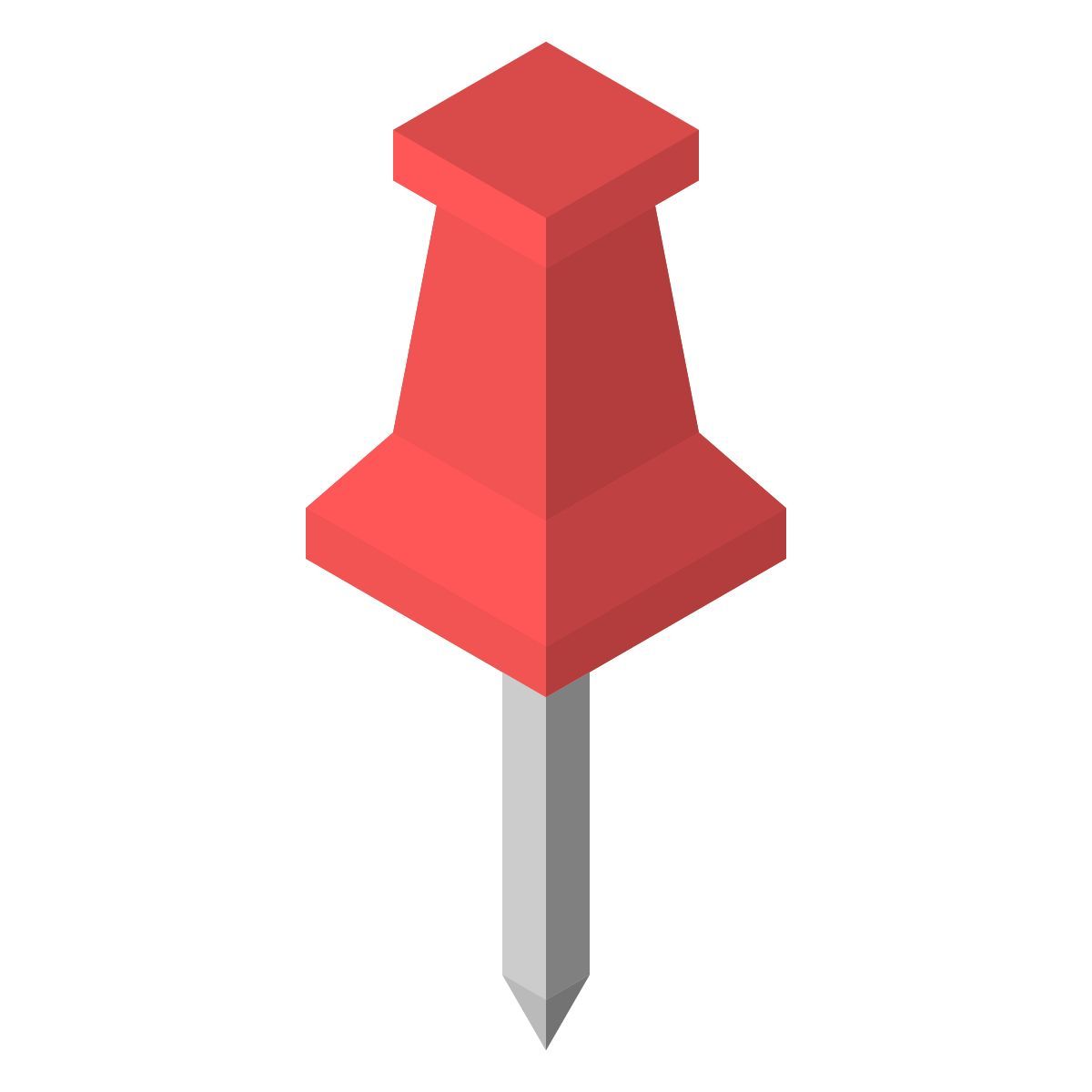 isometric color style pin icon