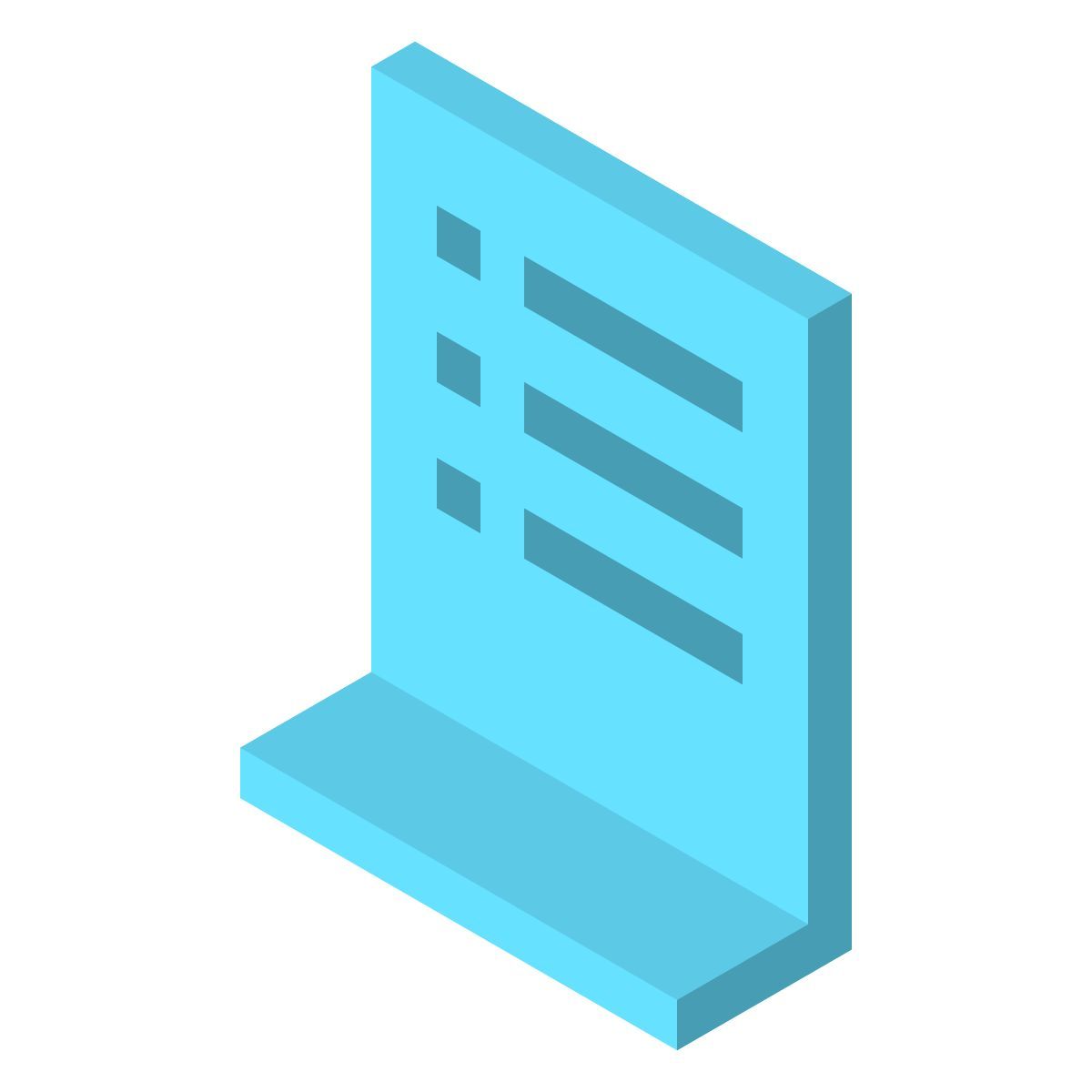 isometric color style orden de compra icon