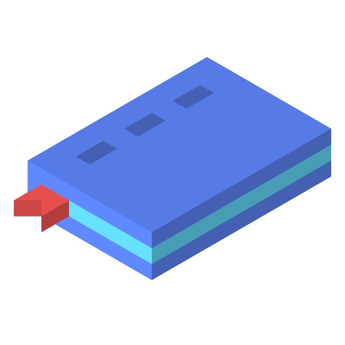 isometric color style repository icon