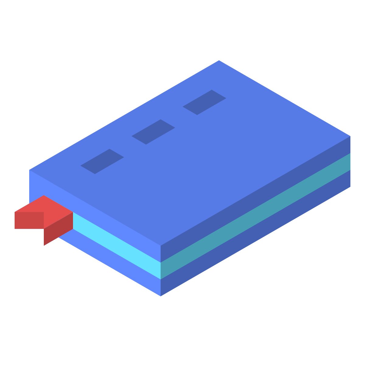 isometric color style repository icon