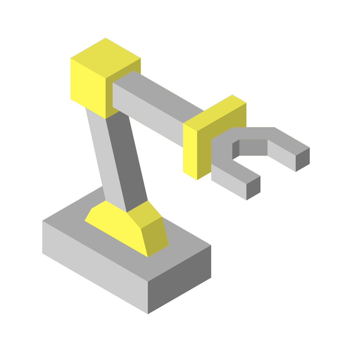 isometric color style robot icon