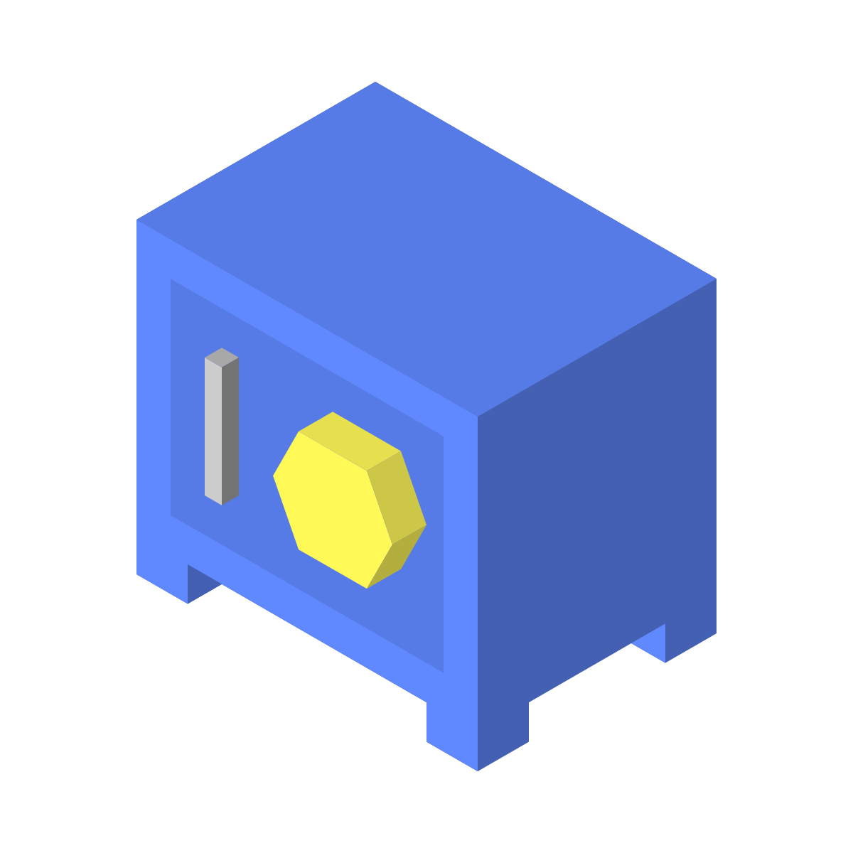 isometric color style safe icon