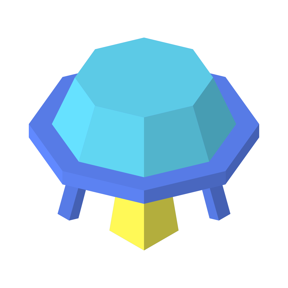 isometric color style sci fi icon