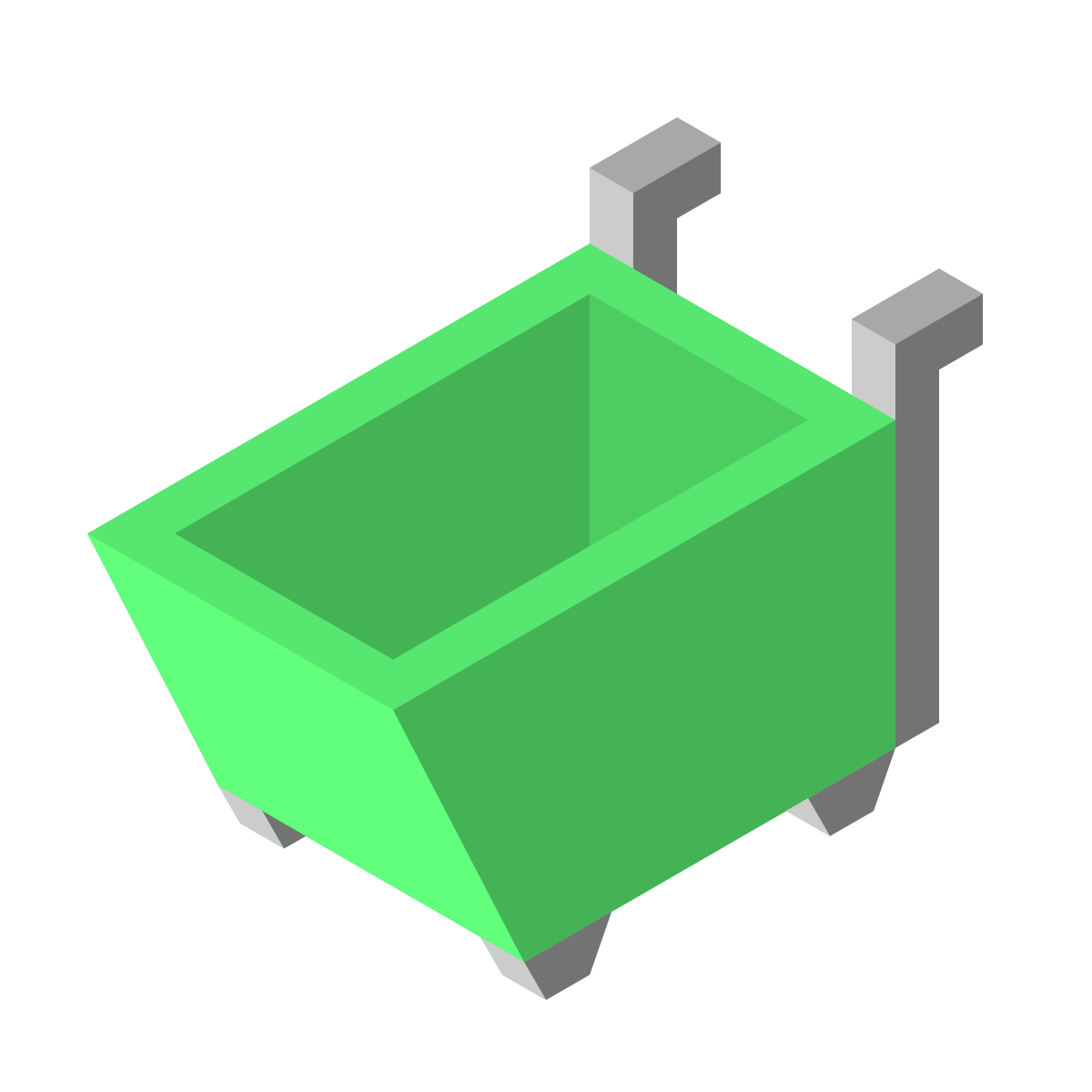 isometric color style shopping cart icon