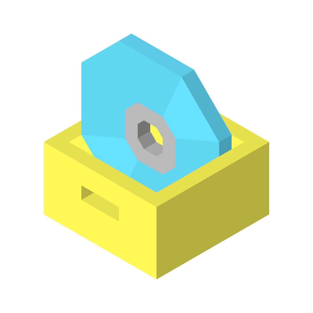 isometric color style software icon