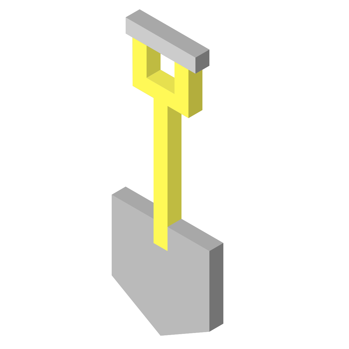 isometric color style spade icon