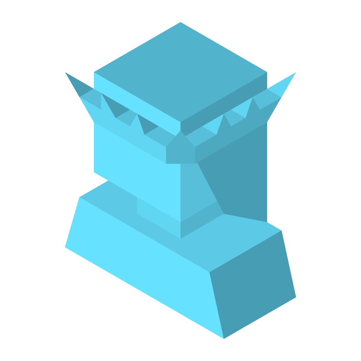 isometric color style statue of liberty icon