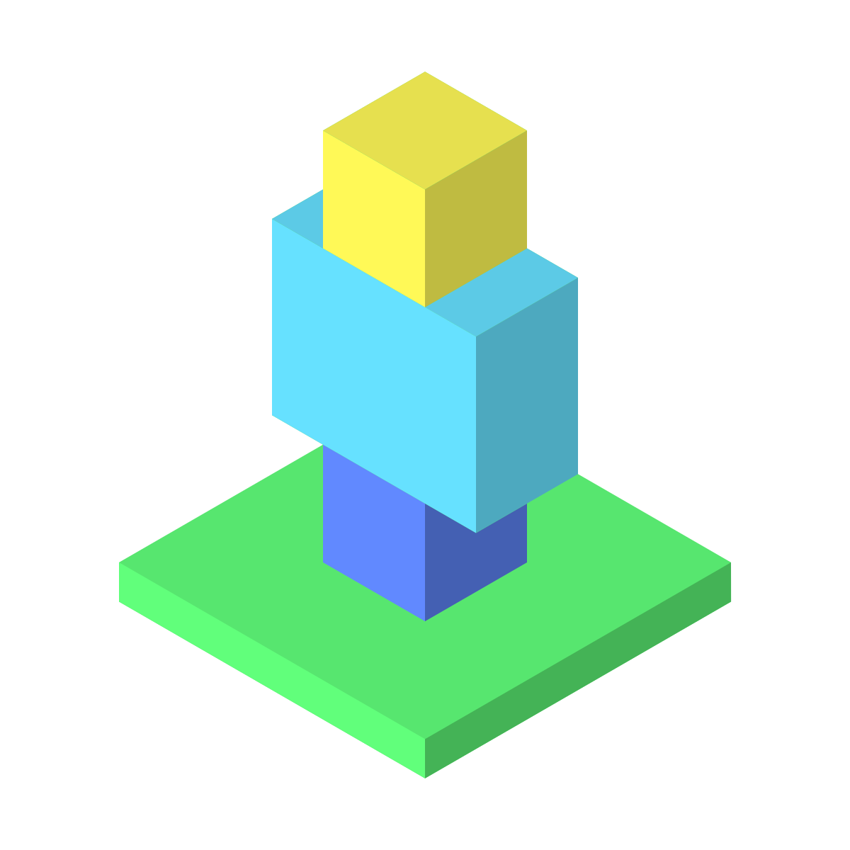 isometric color style street view icon