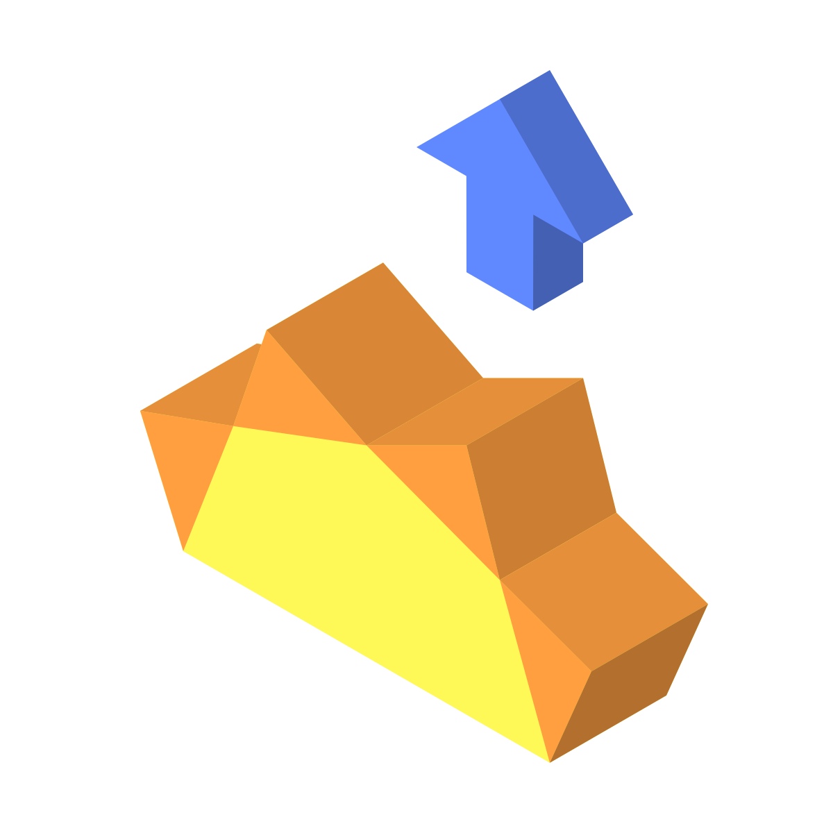 isometric color style sunrise icon
