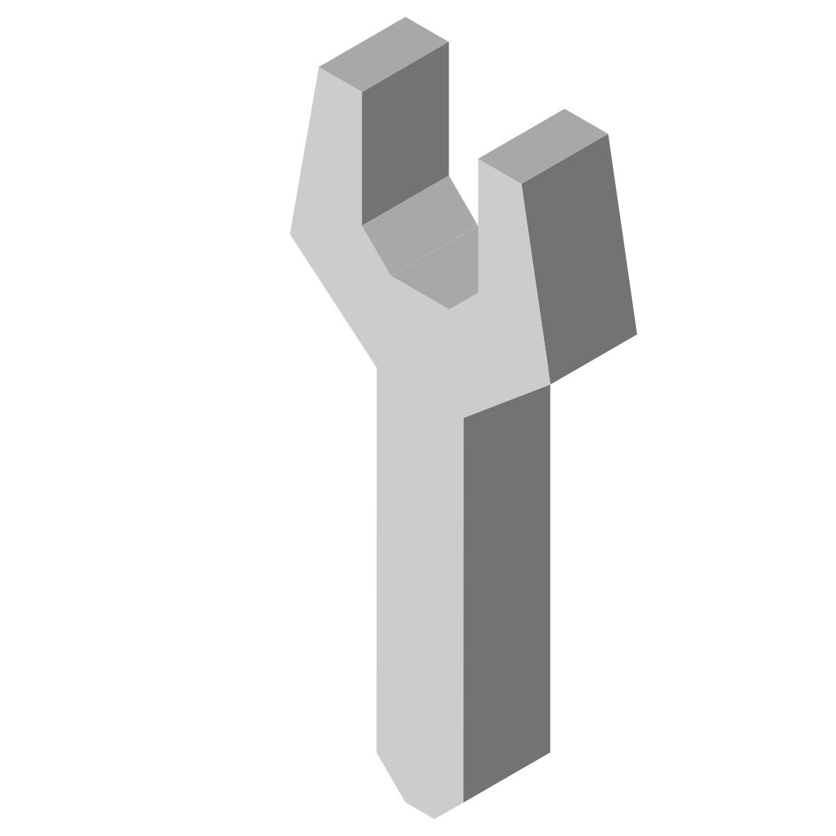 isometric color style wrench icon