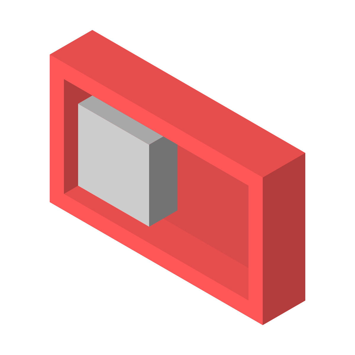 isometric color style switch off icon