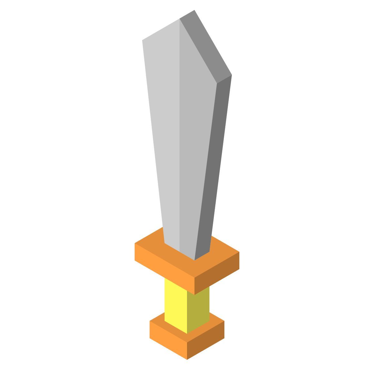 isometric color style espada icon