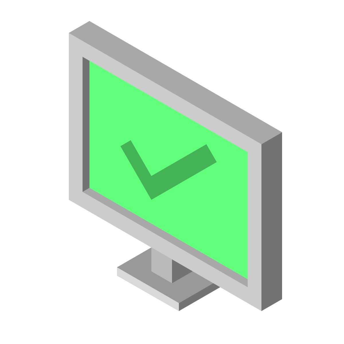 isometric color style system information icon