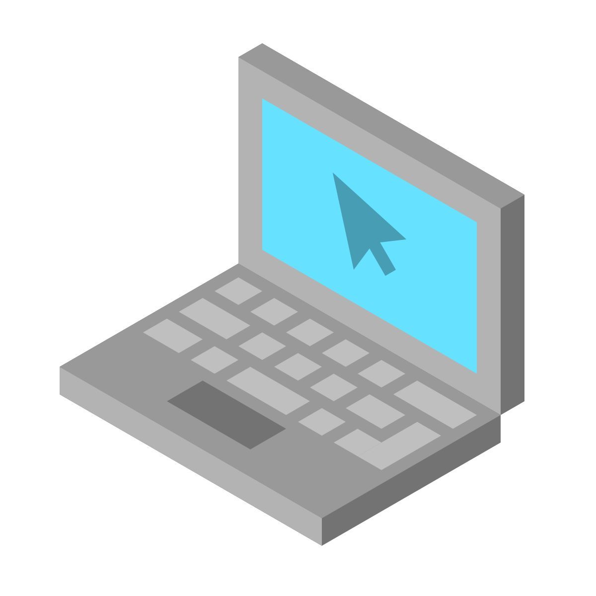 isometric color style articoli tecnologici icon