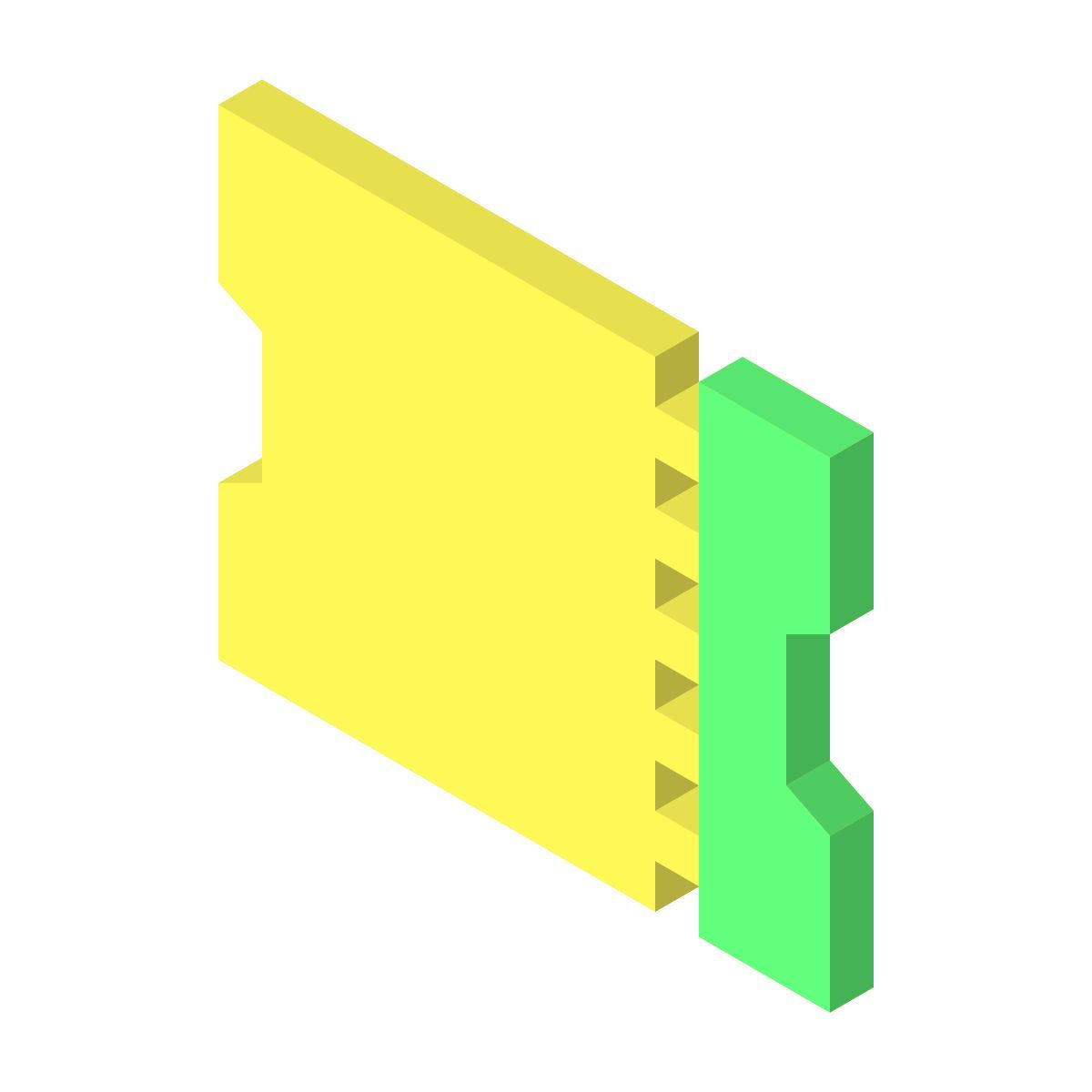 isometric color style ticket icon