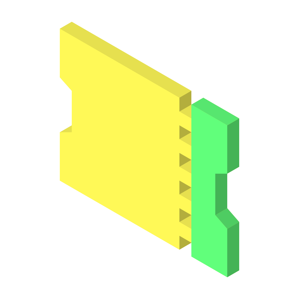isometric color style ticket icon