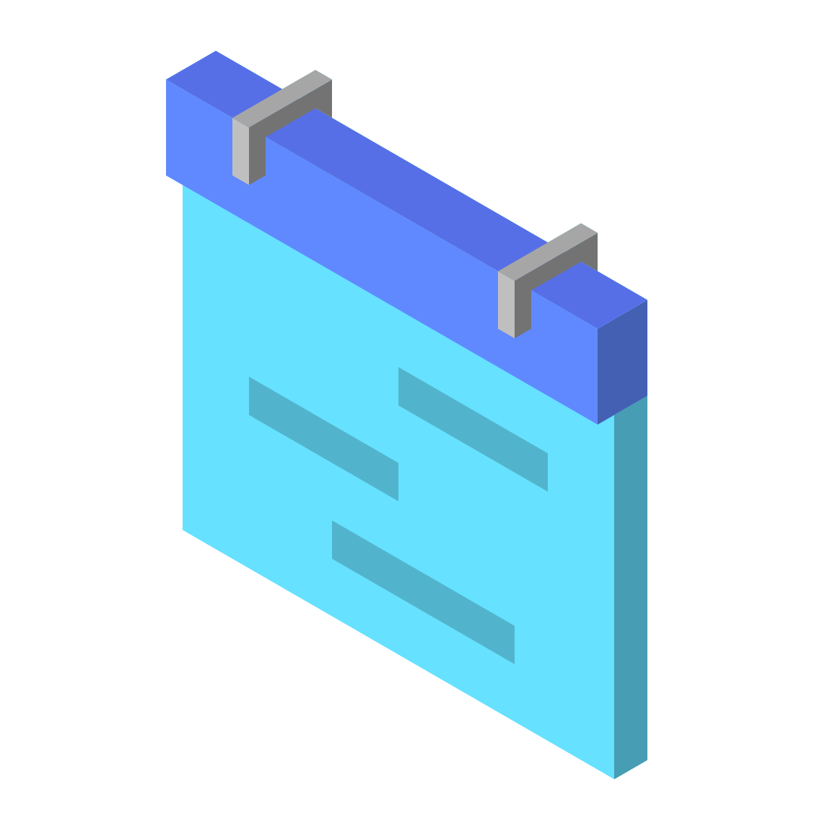 isometric color style timeline week icon