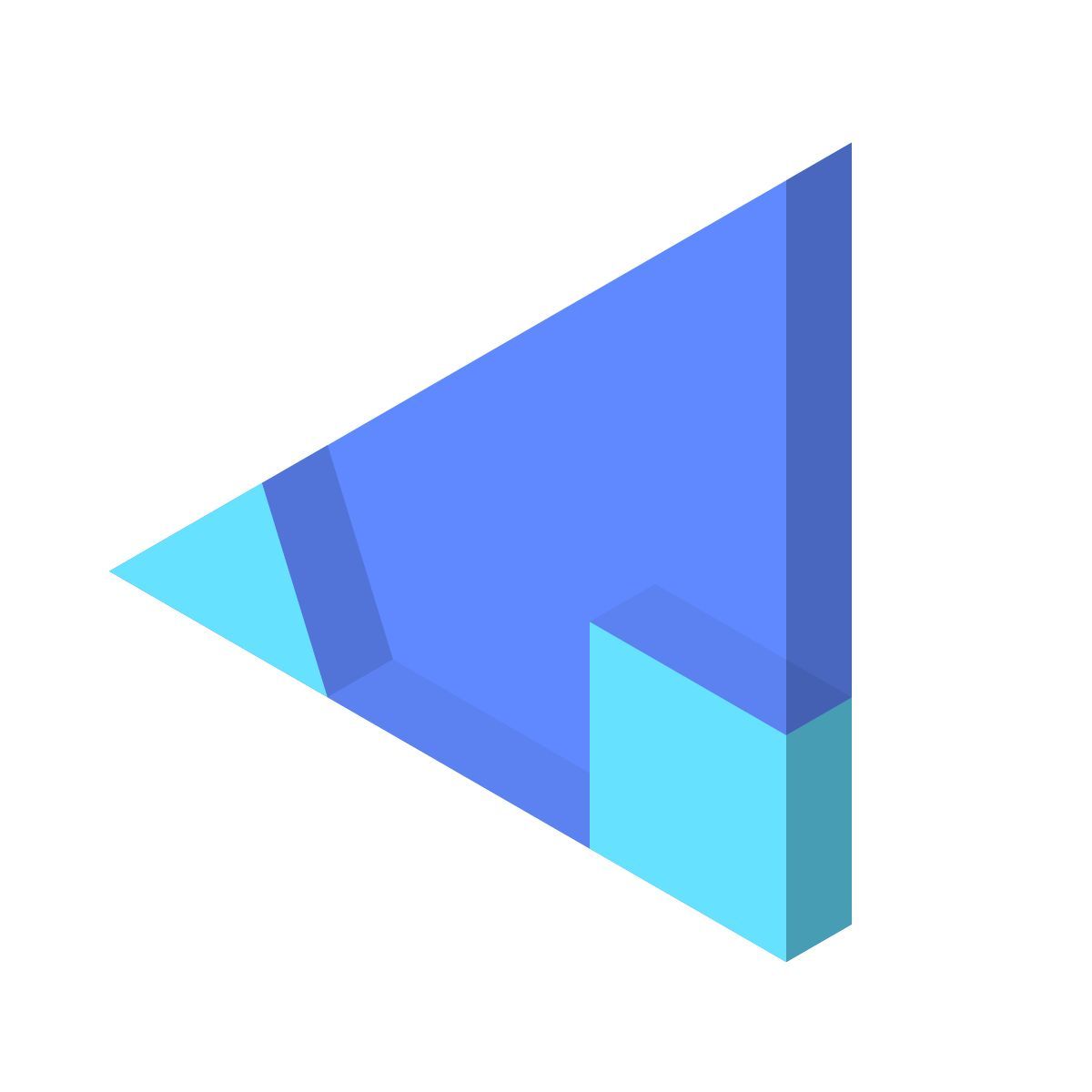 isometric color style 삼각법 icon