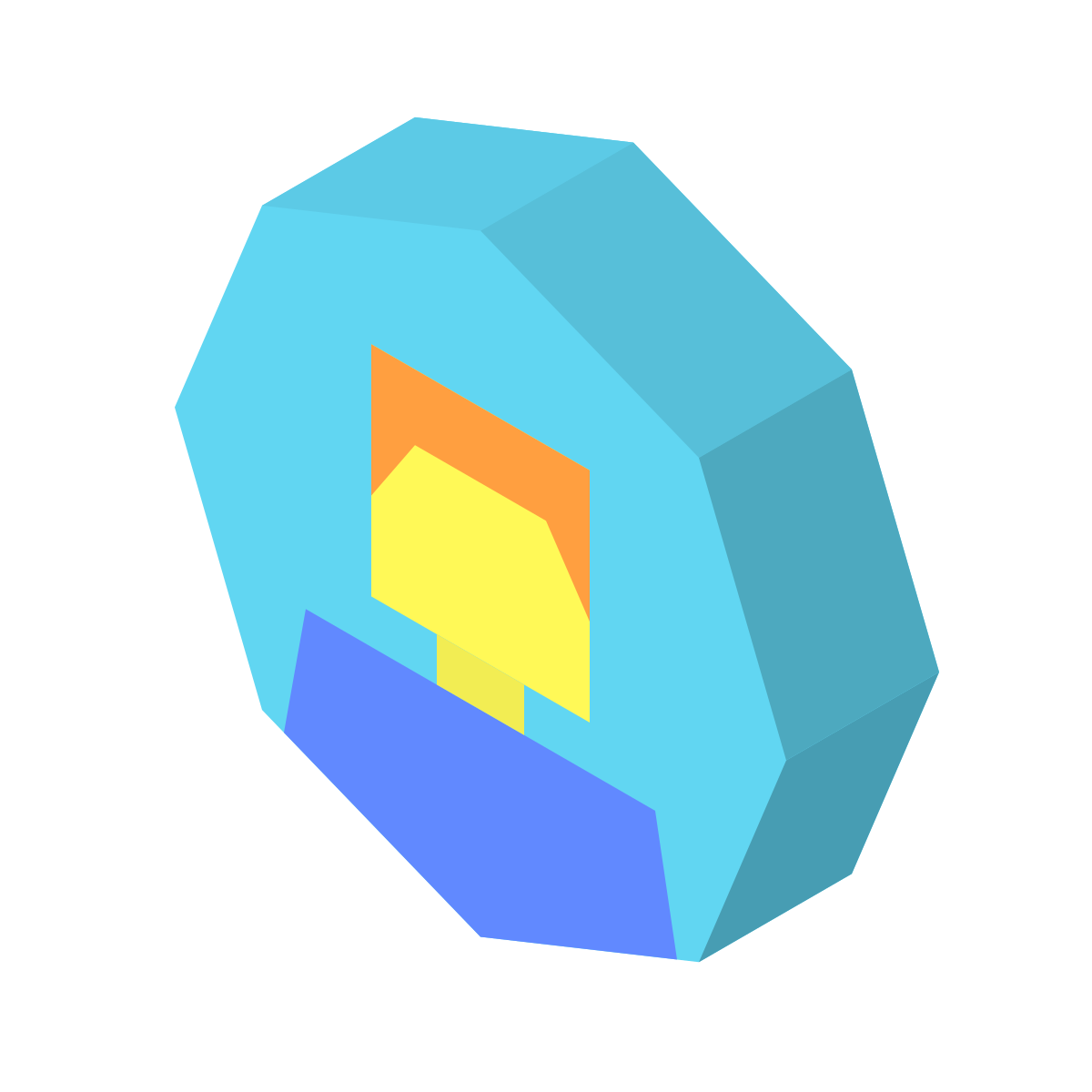 isometric color style user male circle icon
