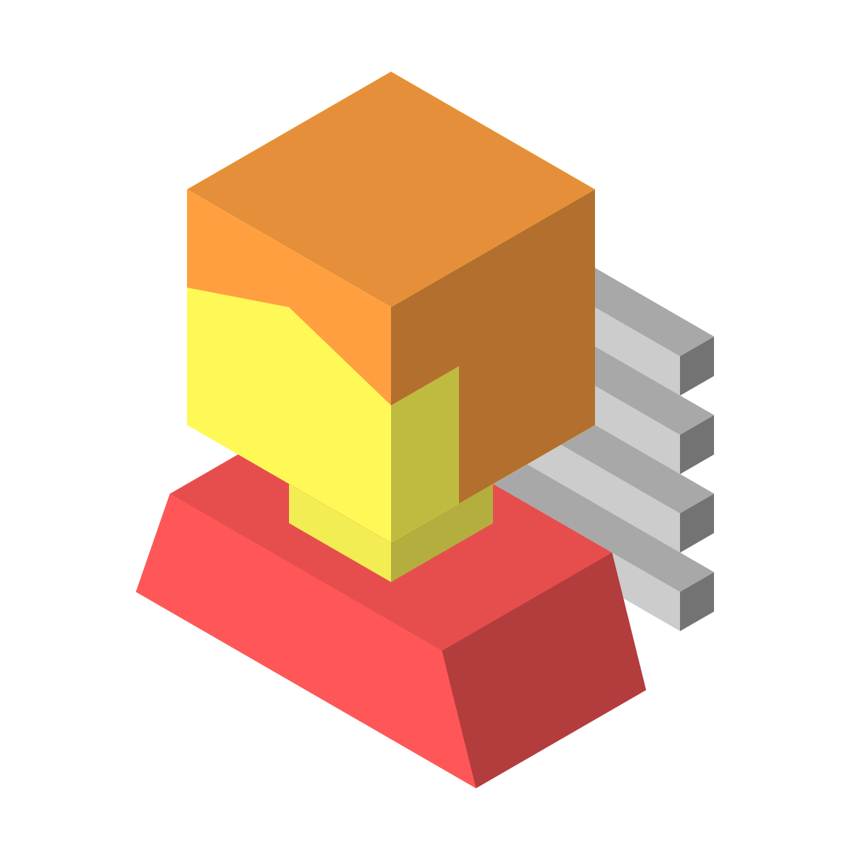 isometric color style user menu female icon