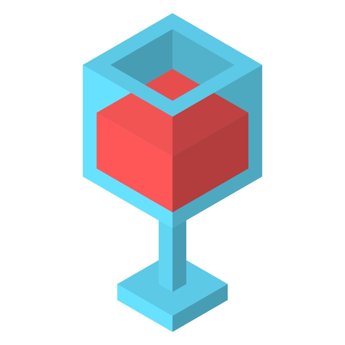 isometric color style coppa icon