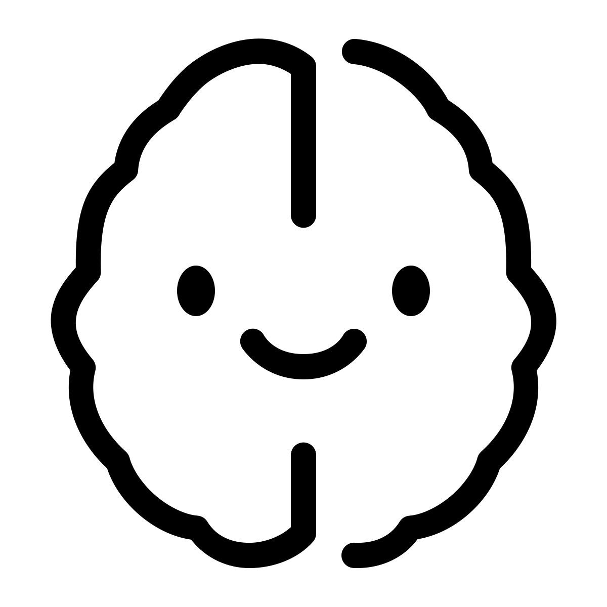 keek line style brain icon